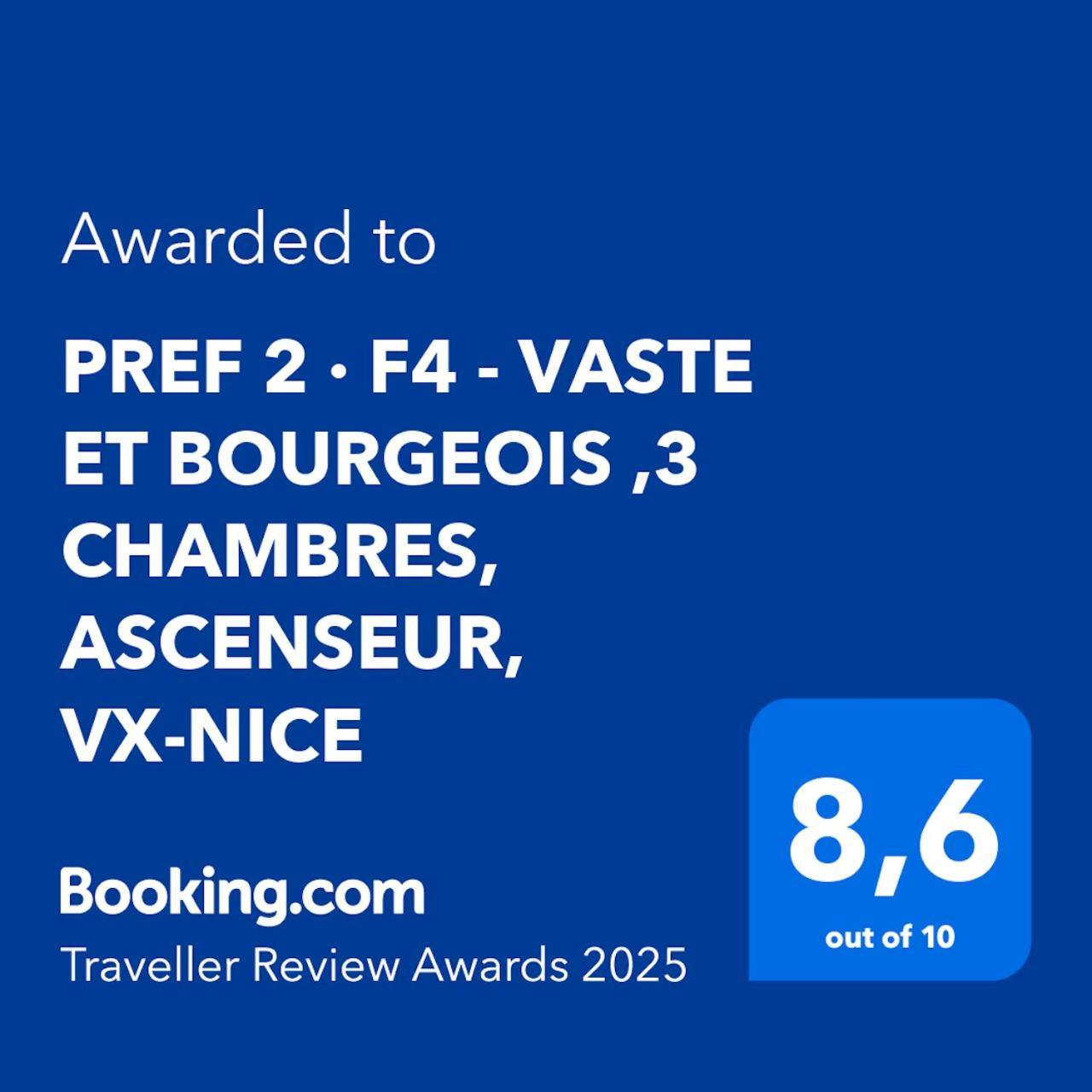 Pref 2 - F4 - Vaste Et Bourgeois ,3 Chambres, Ascenseur, Vx-nice Nizza